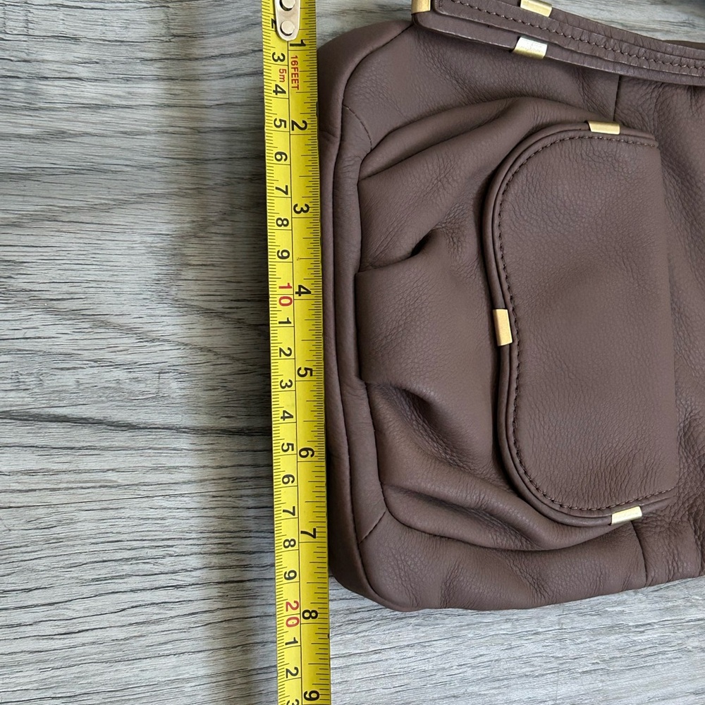 B Makowsky Brown Cross Body Bag - Picture 5 of 8